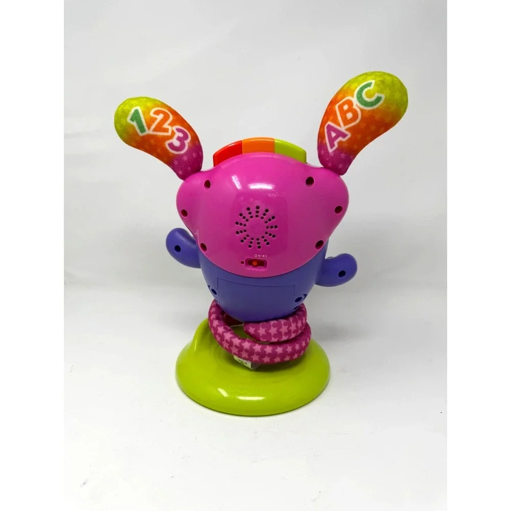 Fisher-Price DJ Bouncin Beats Interactive Musical Learning Toy with Lights‎ Pink